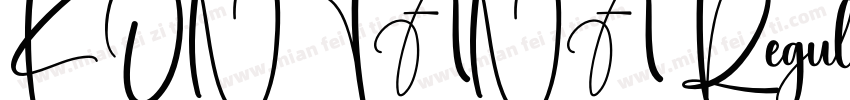 KONTANA Regular字体转换